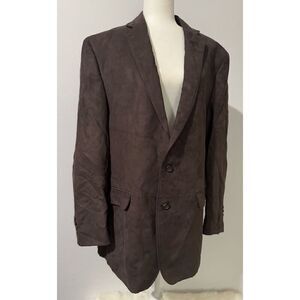 Ralph Ralph Lauren brown suede blazer coat 46L
